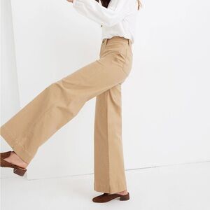 Madewell Tan Wide Leg Pants